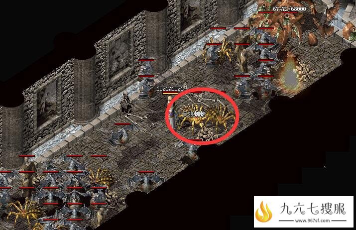 传奇私服天狼蜘蛛正确的打法是什么